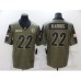 Men's Pittsburgh Steelers #22 Najee Harris Nike Olive 2021 Salute To Service Limited Player Stitched Jersey