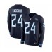 Men's Nike Tennessee Titans #24 Kenny Vaccaro Limited Navy Blue Therma Long Sleeve NFL Jerse