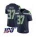 Men's Seattle Seahawks #37 Quandre Diggs Navy Blue Team Color Vapor Untouchable Limited Player 100th Season Football Stitched Jersey