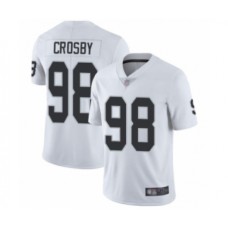 Men's Oakland Raiders #98 Maxx Crosby White Vapor Untouchable Limited Player Football Jersey