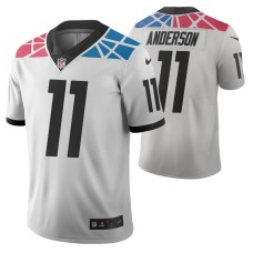 Carolina Panthers Robby Anderson City Edition White Vapor Limited Jersey