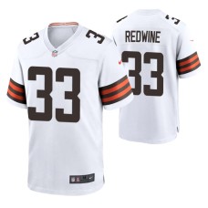 Sheldrick Redwine Cleveland Browns White Game Jersey Men