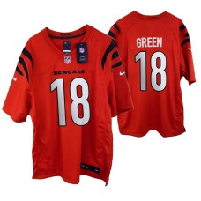 Cincinnati Bengals #18 A.J. Green Game Orange Jersey