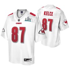 Travis Kelce Kansas City Chiefs White Super Bowl LIV Champions Jersey