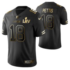 Dante Pettis San Francisco 49ers Super Bowl LIV Black Vapor Limited Golden Edition Jersey