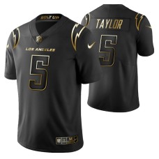 Men Los Angeles Chargers Tyrod Taylor Golden Limited Black Jersey