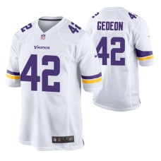 Men Minnesota Vikings #42 Ben Gedeon White Nike Game Jersey