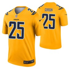 Men Melvin Gordon Los Angeles Chargers Jersey Gold Inverted Legend Edition