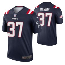 Men Damien Harris #37 New England Patriots Navy Legend Jersey