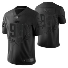 Detroit Lions #93 Dahawn Hand Vapor Limited Black Jersey