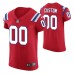 New England Patriots No. 00 Custom Vapor Elite Red Jersey