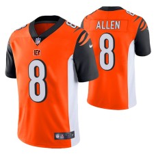 Brandon Allen #8 Vapor Limited Orange Cincinnati Bengals Jersey