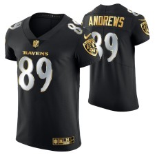 Baltimore Ravens Mark Andrews #89 Golden Edition Black Elite Jersey