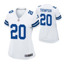 Dallas Cowboys #20 Darian Thompson Game Women Jersey White