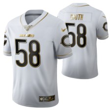 Chicago Bears Roquan Smith 100th Season Jersey White Vapor Limited Golden Edition