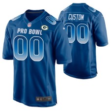 Men NFC Green Bay Packers Custom 2019 Pro Bowl Nike Game Jersey Royal