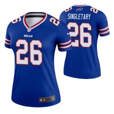 Women Devin Singletary #26 Buffalo Bills Royal Legend Jersey