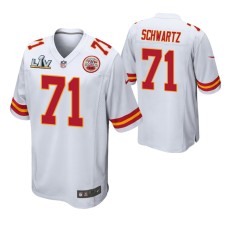 Kansas City Chiefs Super Bowl LV Mitchell Schwartz Jersey White Game