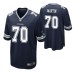 Men Dallas Cowboys #70 Zack Martin Navy Nike Game Jersey