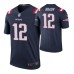 Nike New England Patriots #12 Tom Brady Navy Jersey Color Rush Legend