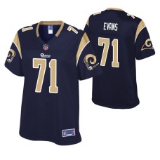 Los Angeles Rams Bobby Evans Navy Pro Line Player Jersey