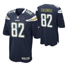 Los Angeles Chargers Reche Caldwell Game #82 Navy Jersey