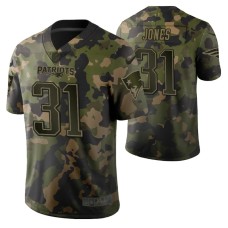 New England Patriots Jonathan Jones Camouflage Memorial Day Jersey Green