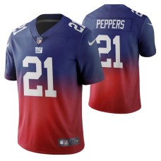 New York Giants Jabrill Peppers Men Royal Color Crash Gradient Jersey