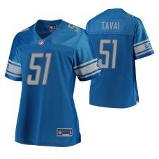 Detroit Lions Jahlani Tavai Blue Pro Line Player Jersey