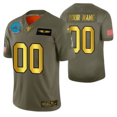 NFL 100th Season Carolina Panthers Custom Men 2019 Salute to Service Jersey