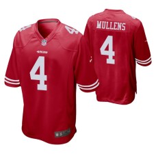 San Francisco 49ers Nick Mullens #4 Game Scarlet Jersey