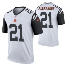 Mackensie Alexander Cincinnati Bengals White Color Rush Legend Jersey