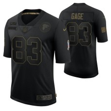 Atlanta Falcons Russell Gage #83 Black Limited 2020 Salute To Service Jersey