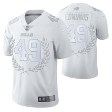 Buffalo Bills #49 Tremaine Edmunds Vapor Limited White Platinum Jersey