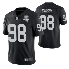 Las Vegas Raiders #98 Maxx Crosby Inaugural Season Black Vapor Limited Jersey