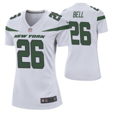 New York Jets #26 Le'Veon Bell Nike White Women Player Game Jersey