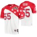 1994 Pro Bowl Los Angeles Chargers #55 Junior Seau White Red AFC Authentic Jersey