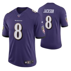 Baltimore Ravens Lamar Jackson Purple 100th Season Vapor Limited Jersey