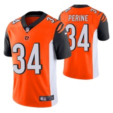 Samaje Perine #34 Vapor Limited Orange Cincinnati Bengals Jersey