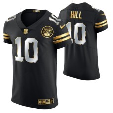 Kansas City Chiefs Tyreek Hill #10 Golden Edition Black Elite Jersey