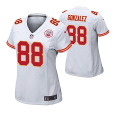 Women Kansas City Chiefs #88 Tony Gonzalez White Nike Game Jersey