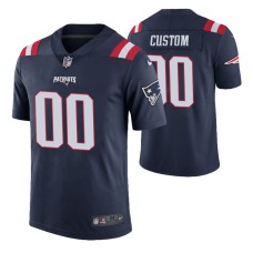 Men New England Patriots #00 Custom Navy Nike color rush Limited Jersey