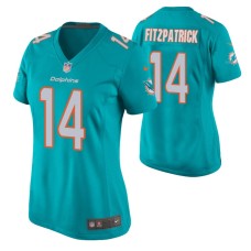 Miami Dolphins Ryan Fitzpatrick Aqua Game Women Jersey