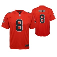 Youth Falcons Matt Schaub Red Color Rush Game Jersey