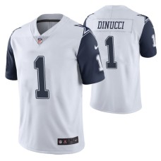 Men Dallas Cowboys Ben DiNucci 2020 NFL Draft White Color Rush Limited Jersey