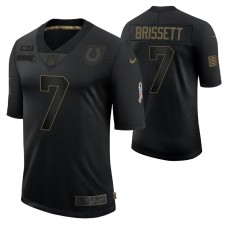 Indianapolis Colts Jacoby Brissett #7 Black Limited 2020 Salute To Service Jersey