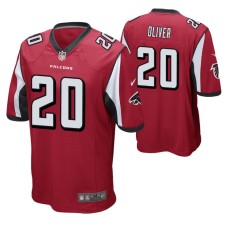 Men Atlanta Falcons #20 Isaiah Oliver Red Nike Game Jersey