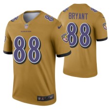 Men Dez Bryant #88 Baltimore Ravens Gold Inverted Legend Jersey