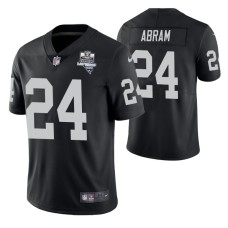 Las Vegas Raiders #24 Johnathan Abram Inaugural Season Black Vapor Limited Jersey