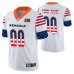 New England Patriots Custom White Independence Day Vapor Limited Jersey